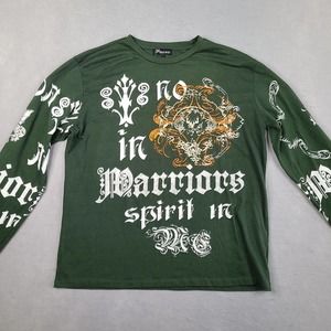 Warriors Spirit Wizard Women's Shirt XL Green Long Sleeve Mystic‎ Pazzo